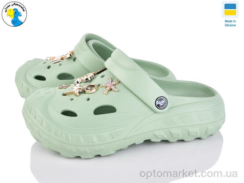 Купить Крокси чоловічі 124601 Jose Amorales зелений, фото 1