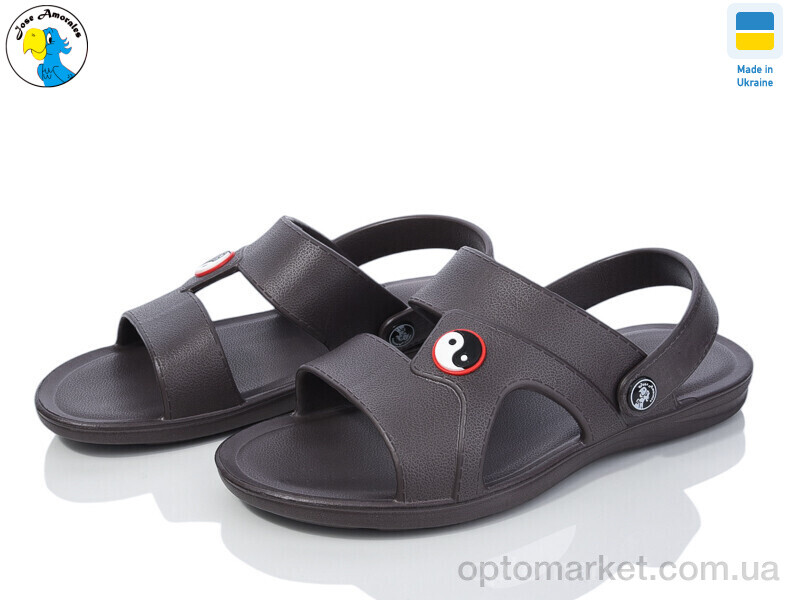 Купить Сандалі чоловічі 124803 Jose Amorales коричневий, фото 1