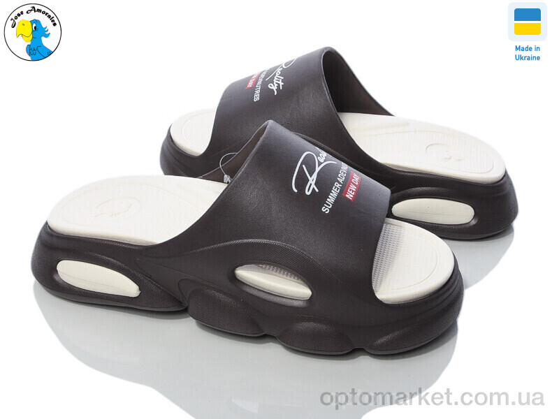 Купить Шльопанці жіночі 125250 Jose Amorales коричневий, фото 1