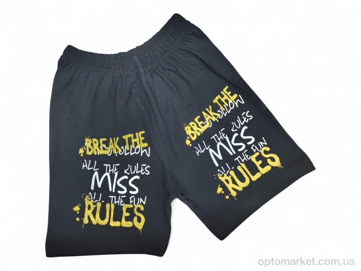 Купить Шорти дитячі 126 чорно-жовтий Pitiki Kids чорний, фото 1