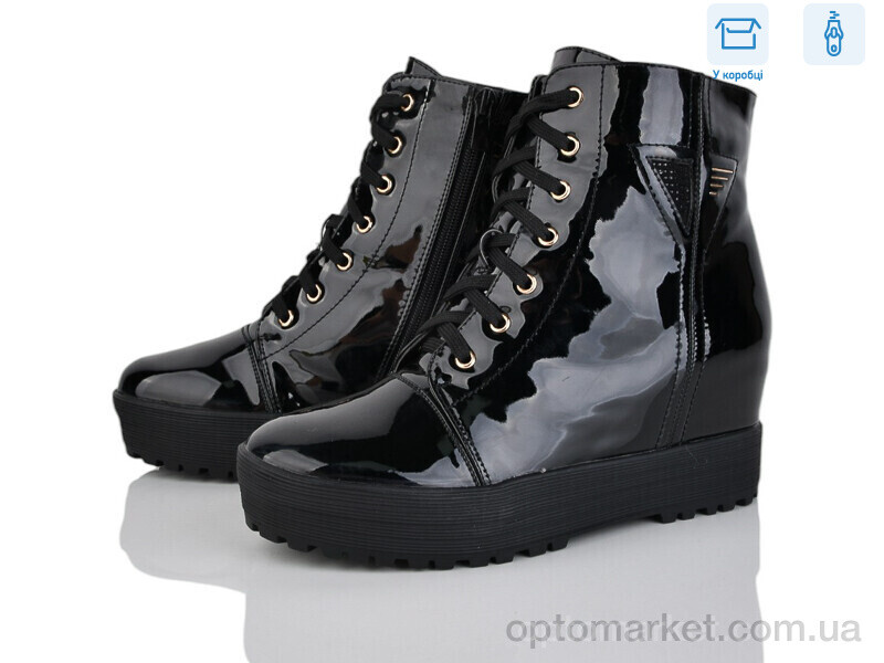 Купить Черевики жіночі 12667A-3 Purlina чорний, фото 1