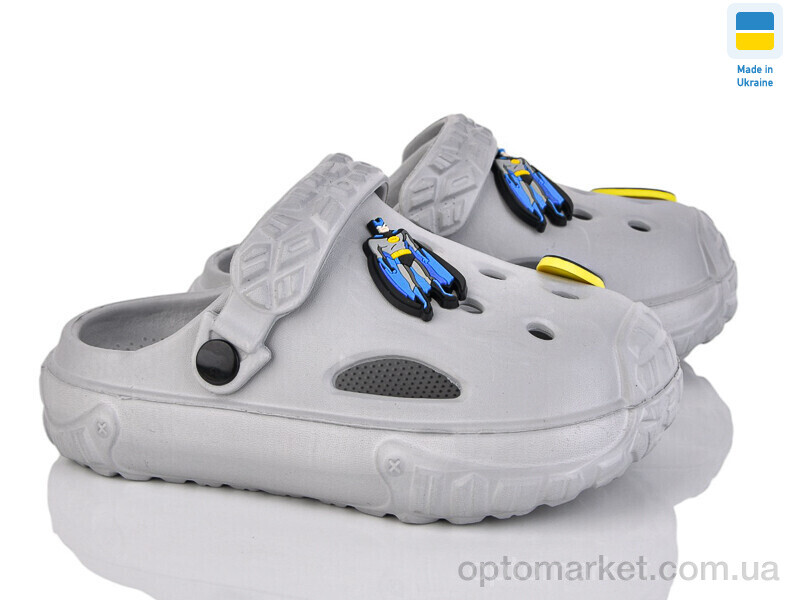 Купить Крокси дитячі 1300 св.сірий Verta сірий, фото 1