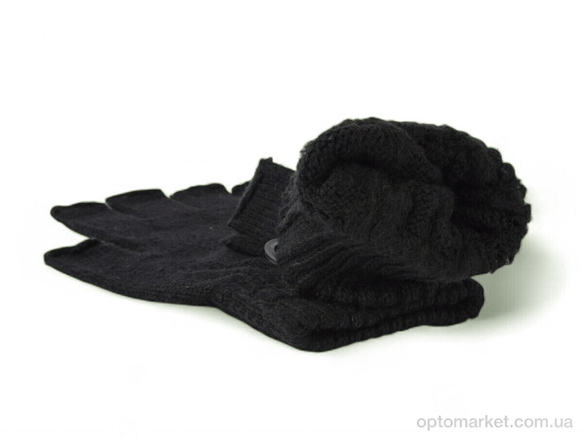 Купить Рукавички чоловічі 1301 black Anjela чорний, фото 2