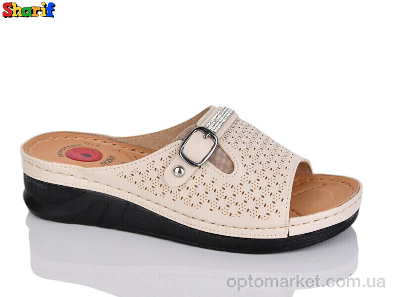 Купить Шльопанці жіночі 1305-1 Serra бежевий, фото 1