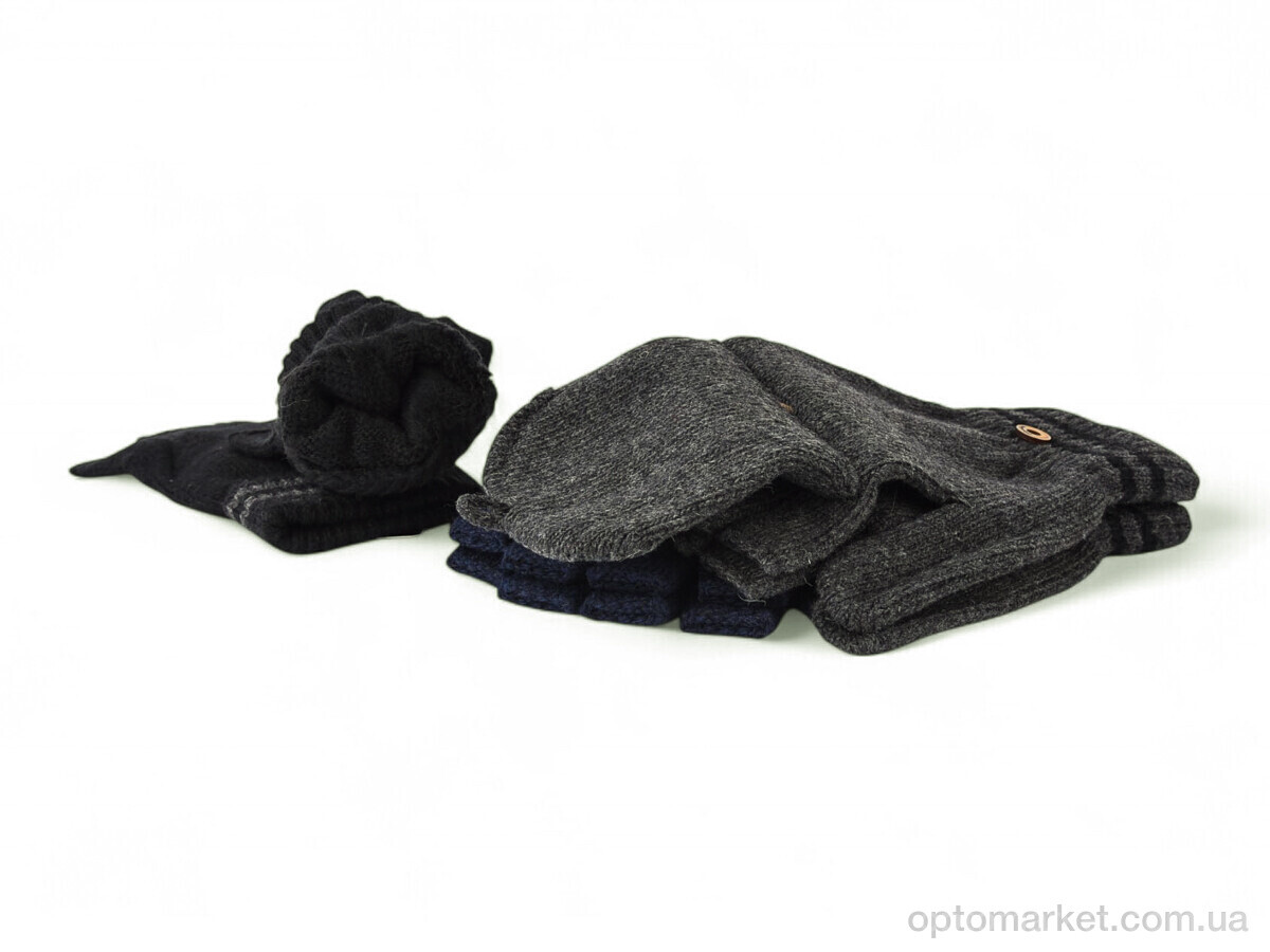 Купить Рукавиці чоловічі 1306 (хутро) mix Anjela мікс, фото 2