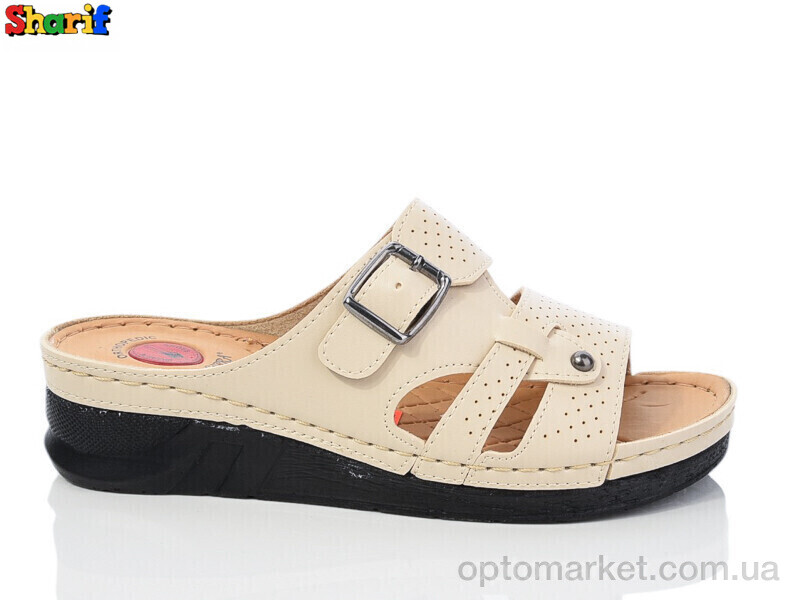 Купить Шльопанці жіночі 1309-1 Serra бежевий, фото 1