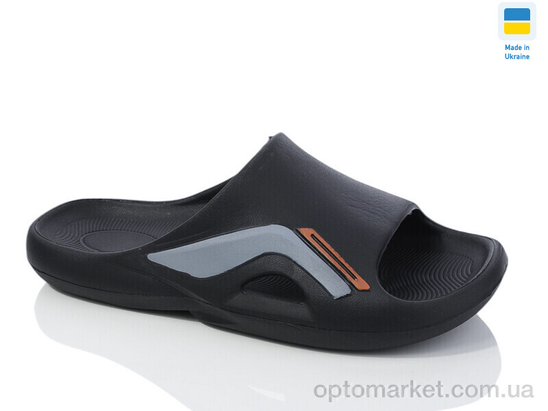 Купить Шльопанці чоловічі 131 чорний Крок чорний, фото 1