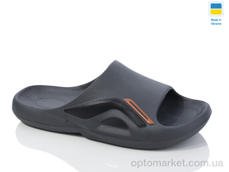 Купить Шльопанці чоловічі 131 графіт Крок сірий, фото 1