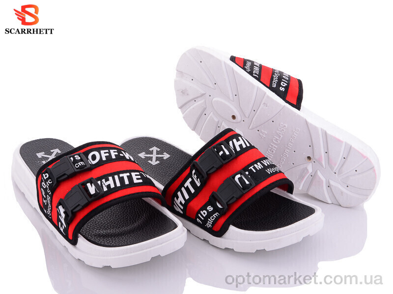 Купить Шльопанці чоловічі 13103-1 червоний O.f white червоний, фото 1
