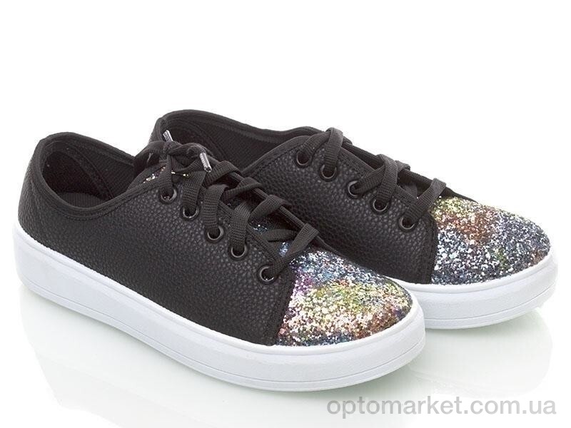 Купить Кеди жіночі 131308-1 Demur чорний, фото 1