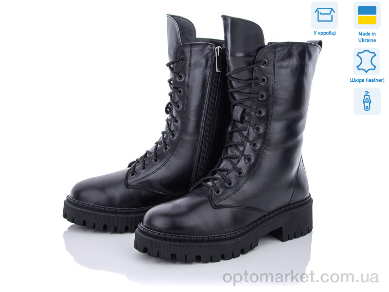 Купить Черевики жіночі 1350-12 Fat Fox-Tamei чорний, фото 1