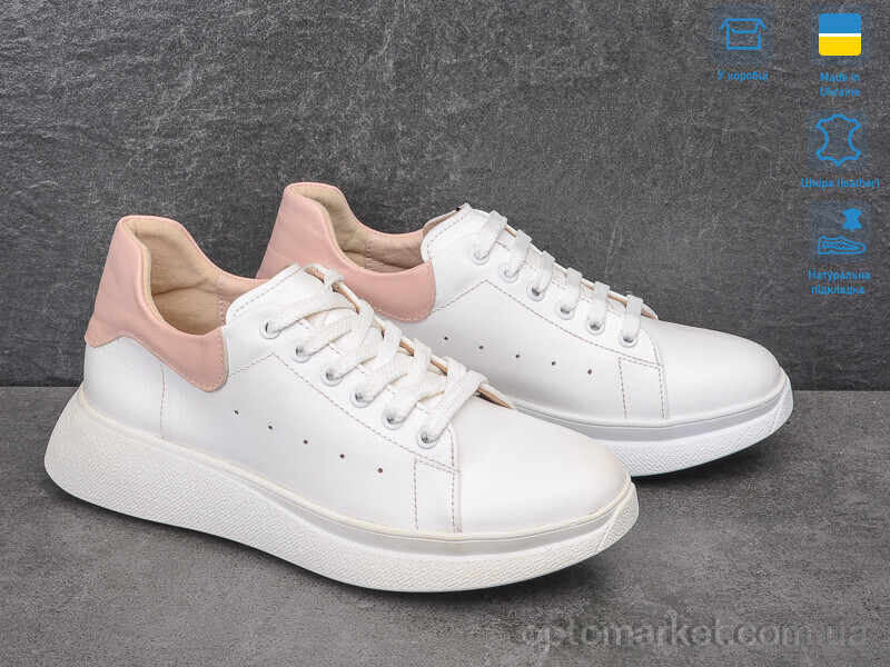 Купить Кросівки жіночі 1352 біл.+рож. V.Arimany білий, фото 2