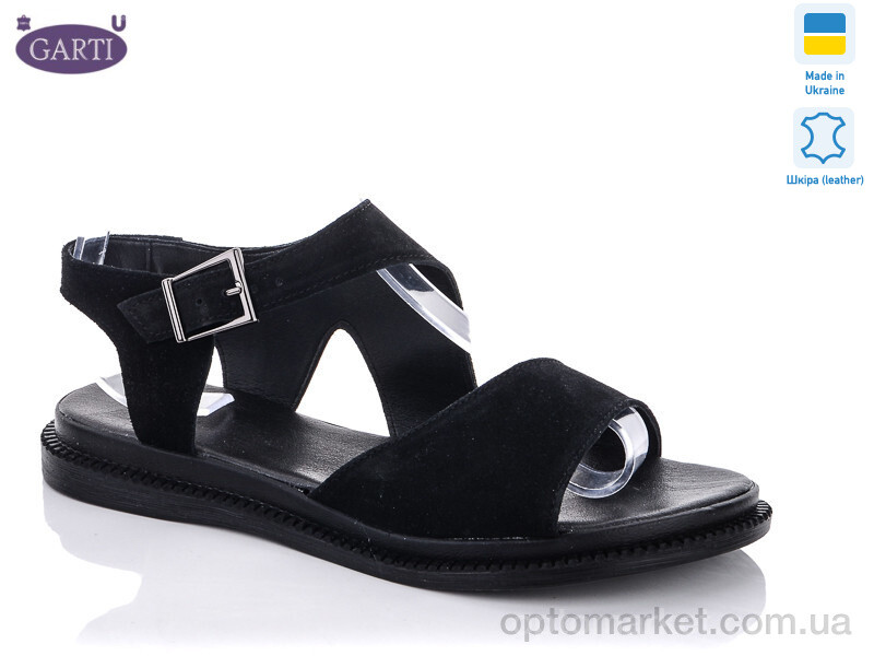 Купить Босоніжки жіночі 138-1замш черн. Garti чорний, фото 1