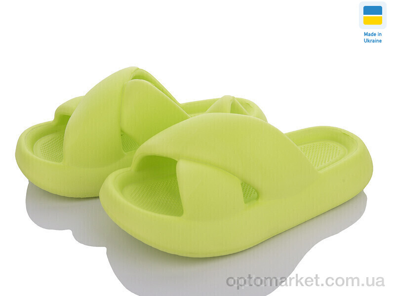 Купить Шльопанці жіночі 138 салатовий Progress зелений, фото 1