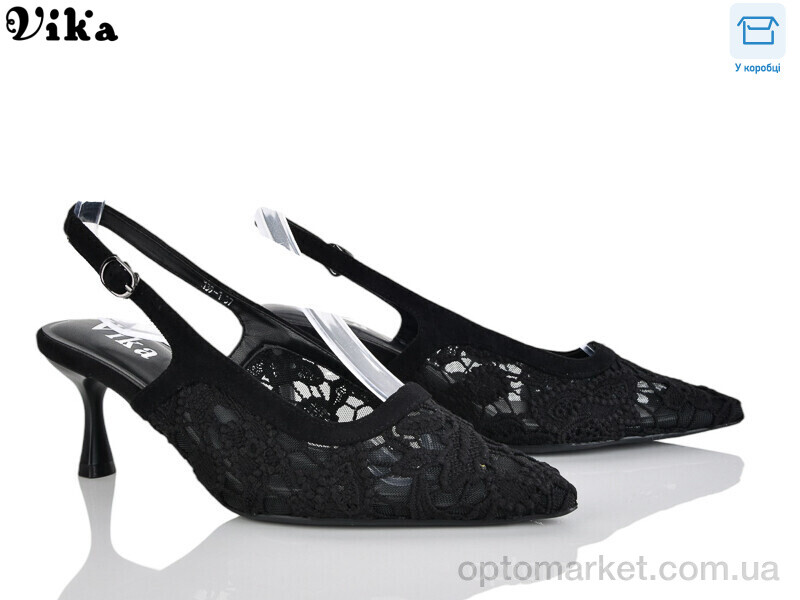 Купить Босоніжки жіночі 139-1 Vika чорний, фото 1