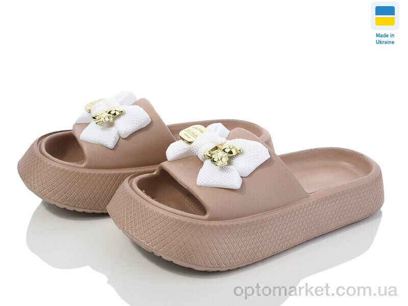 Купить Шльопанці жіночі 139-7 мокко Progress коричневий, фото 1