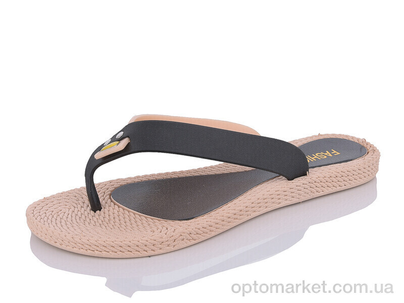 Купить Шльопанці жіночі 13H ARZO чорний, фото 1