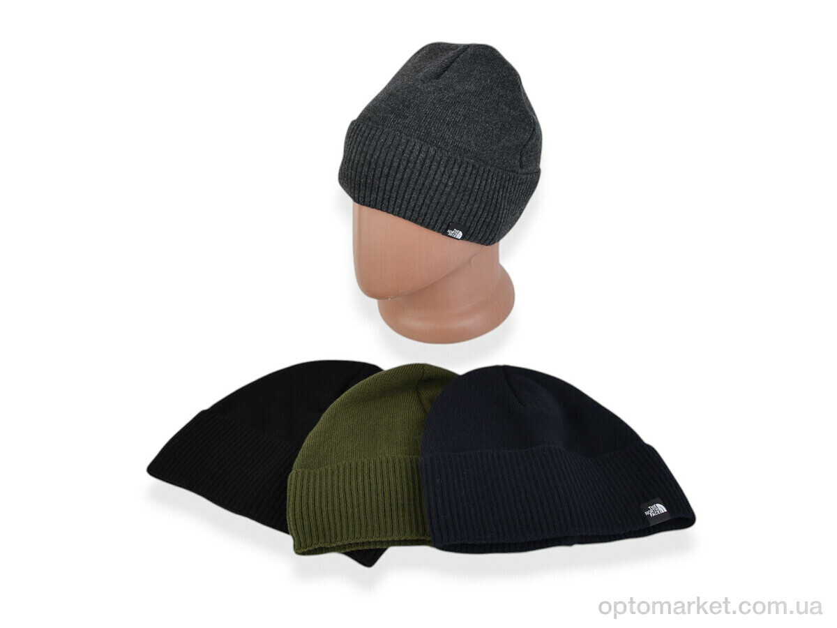 Купить Шапка чоловічі 14-07 mix T.e north face мікс, фото 2