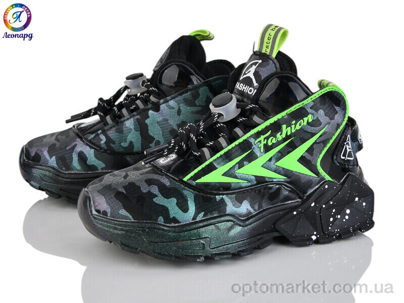 Купить Кросівки дитячі 14-2 Леопард зелений, фото 1