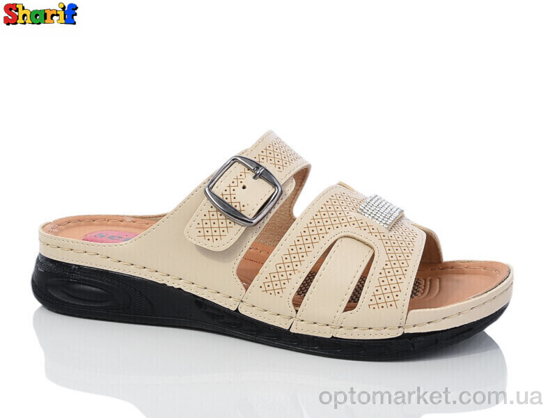 Купить Шльопанці жіночі 1402-1 Serra бежевий, фото 1