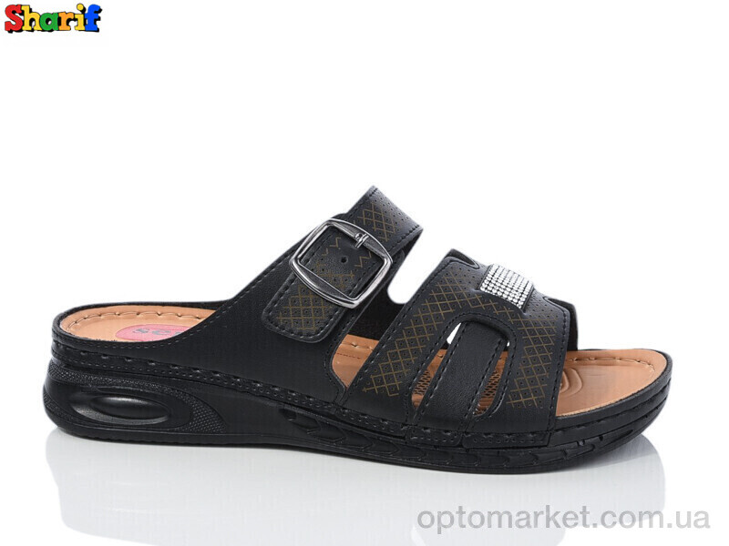 Купить Шльопанці жіночі 1402-3 Serra чорний, фото 1