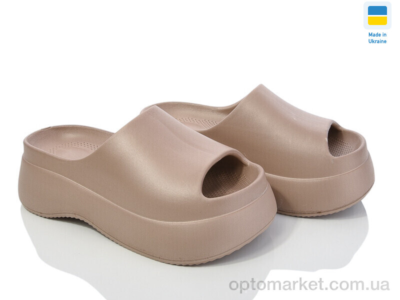 Купить Шльопанці жіночі 141 мокко Progress коричневий, фото 1