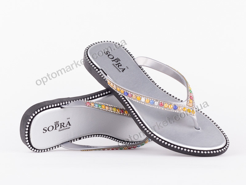 Купить Шлепки женские 141462 Sopra серый, фото 1