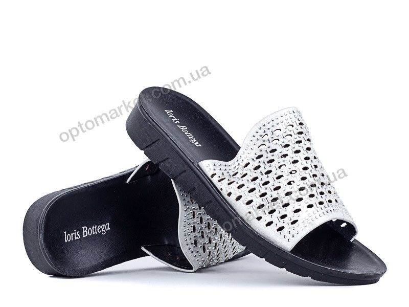 Купить Шлепки женские 141619 Loris Bottega серебряный, фото 1
