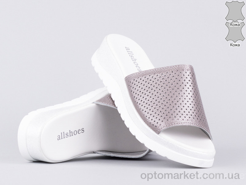 Купить Шлепки женские 142298 Allshoes бронзовый, фото 1