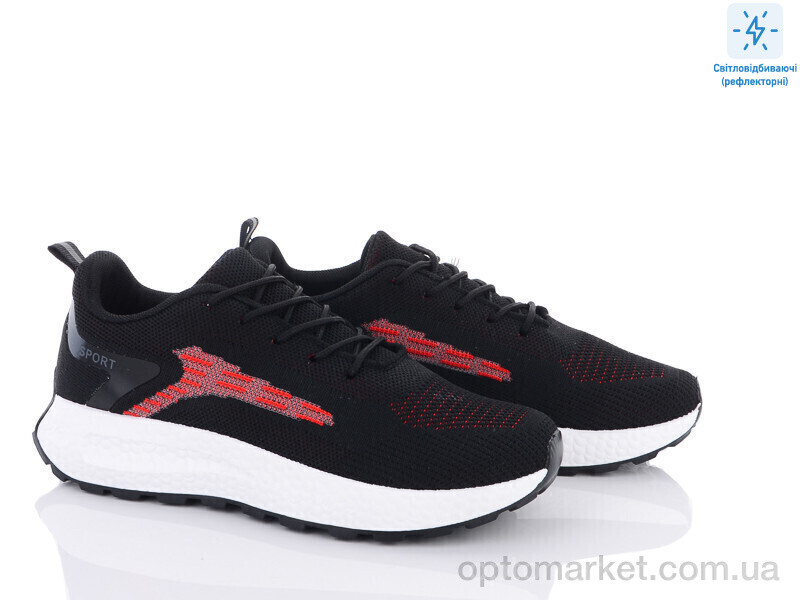 Купить Кросівки жіночі 143-28 black-red Violeta only one чорний, фото 2