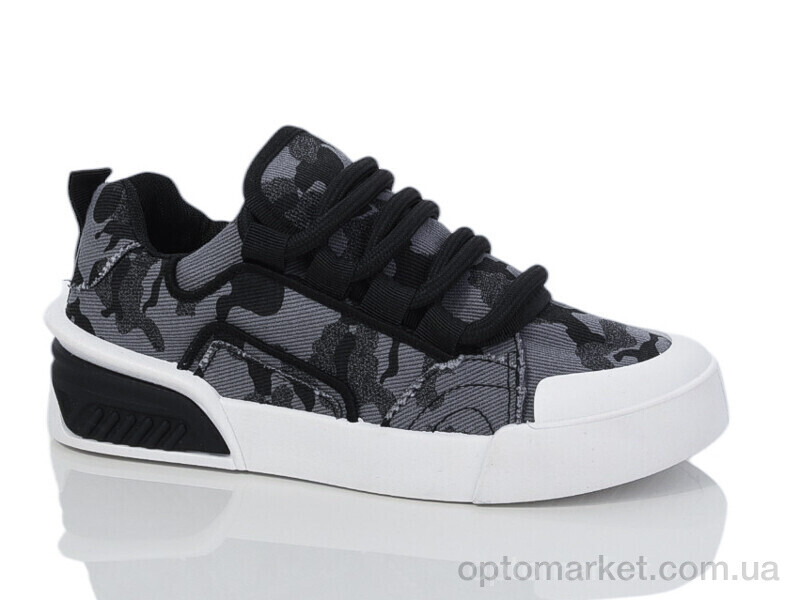 Купить Кеди жіночі 143-43 black-white Violeta сірий, фото 1