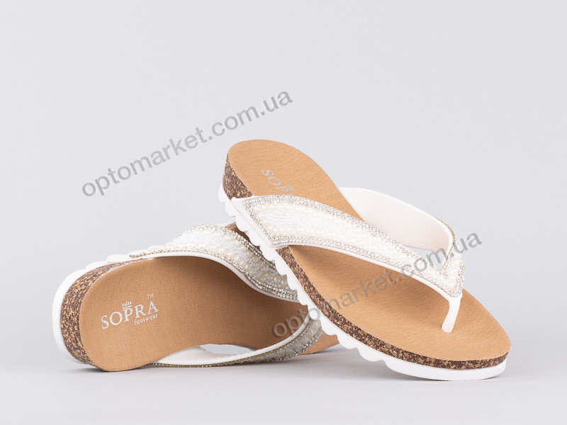 Купить Шлепки женские 144033 Sopra белый, фото 1