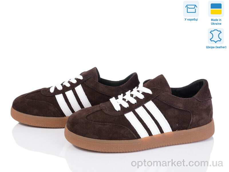 Купить Кросівки жіночі 1485 кор-біл.з. V.Arimany коричневий, фото 1