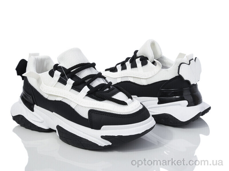 Купить Кросівки жіночі 149-38 black-white Violeta чорний, фото 1