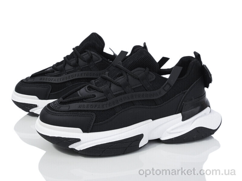 Купить Кросівки жіночі 149-38 white-black Violeta чорний, фото 1