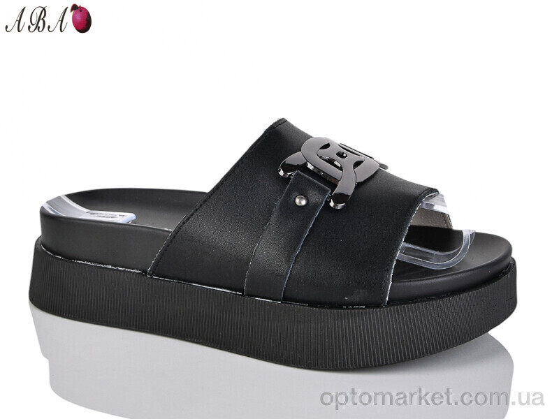 Купить Шльопанці жіночі 1492-1 Purlina чорний, фото 1