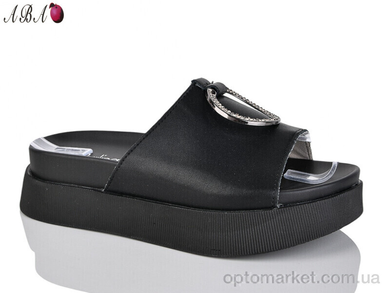 Купить Шльопанці жіночі 1494-1 Purlina чорний, фото 1