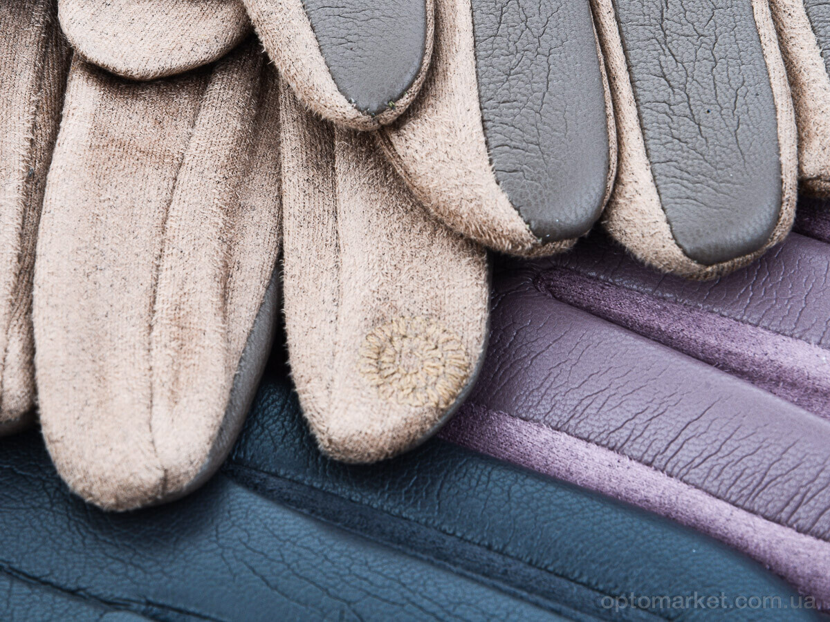 Купить Рукавички жіночі 15-142Ж кожзам плюш mix Королева мікс, фото 3