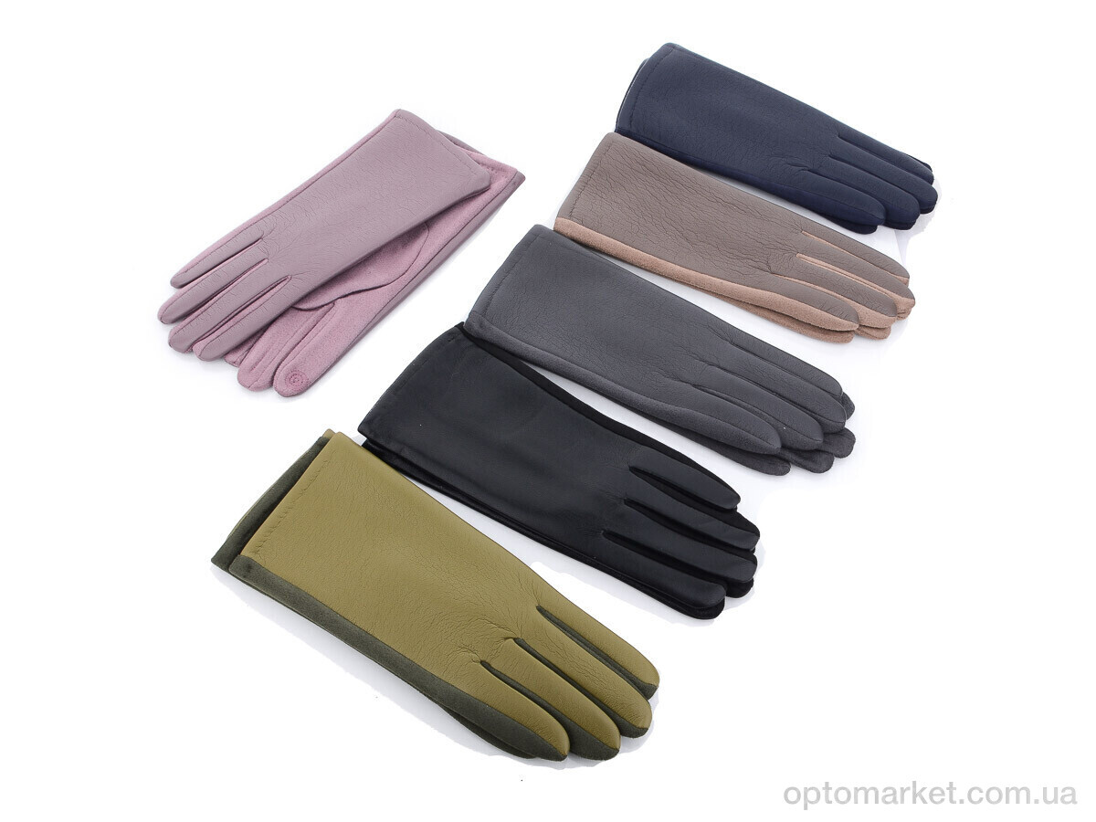 Купить Рукавички жіночі 15-145Ж кожзам плюш mix Королева мікс, фото 1