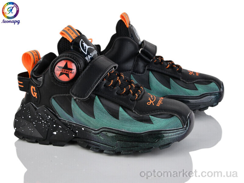 Купить Кросівки дитячі 15-2 Леопард чорний, фото 1