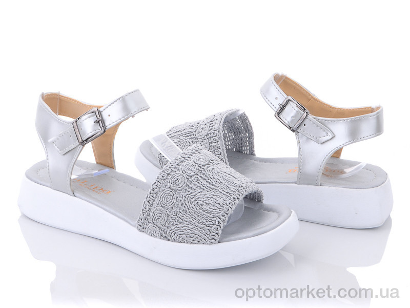 Купить Босоніжки жіночі 15002 silver Dua Lipa срібний, фото 1
