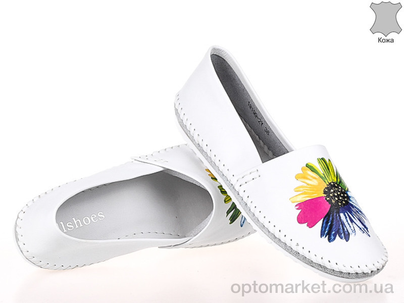 Купить Мокасины женские 150436 Allshoes белый, фото 1