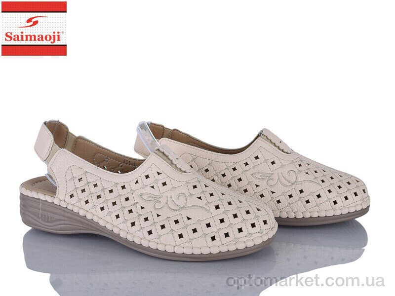 Купить Туфлі жіночі 151-1 Saimaoji бежевий, фото 1