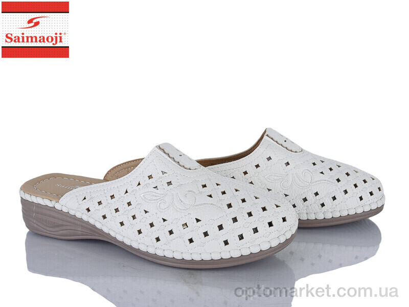 Купить Шльопанці жіночі 152-2 Saimaoji білий, фото 1