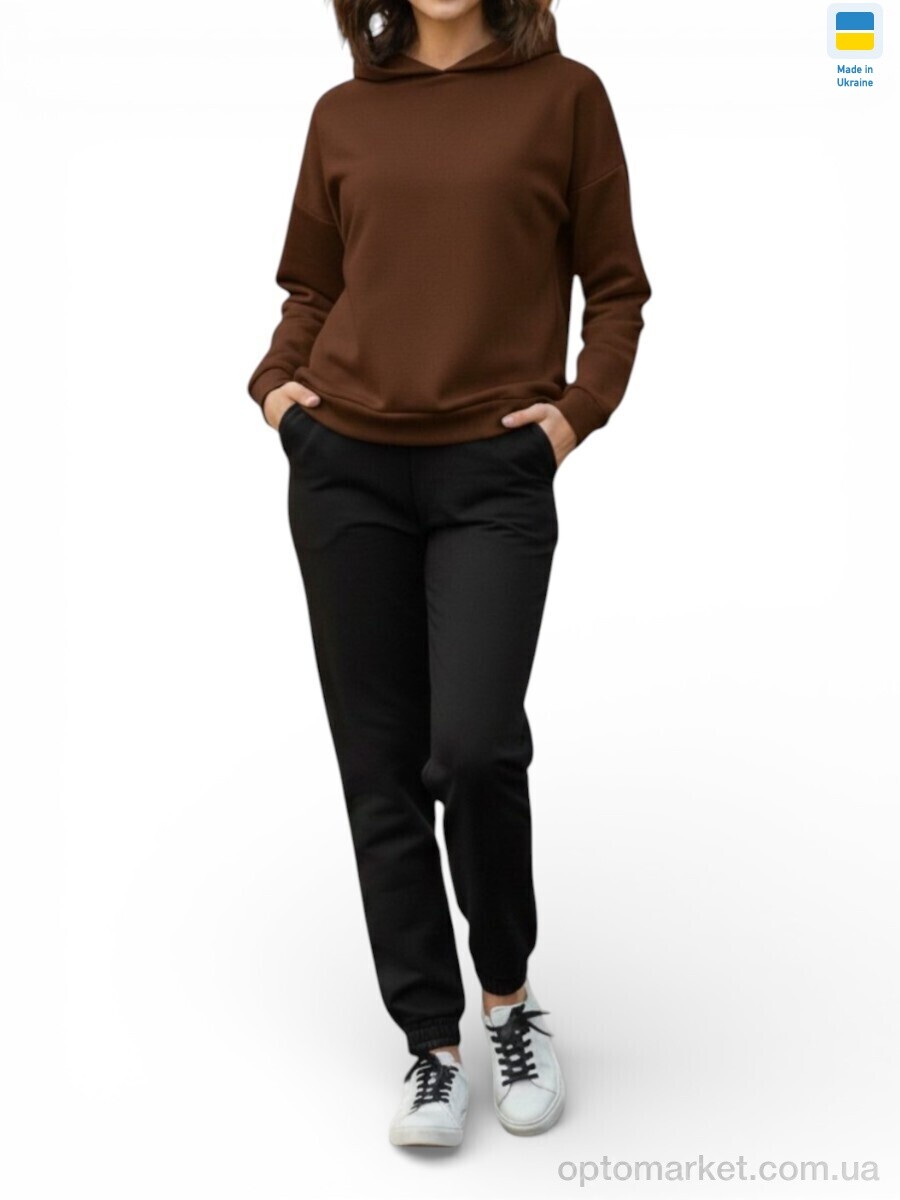 Купить Спортивний костюм жіночі 1523 шоколадний Margo коричневий, фото 1