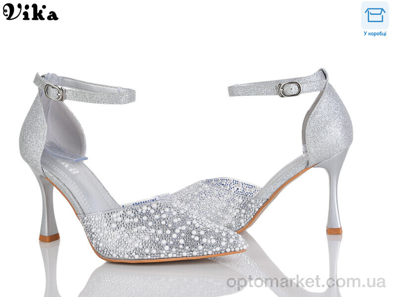 Купить Босоніжки жіночі 153-1 Vika срібний, фото 1