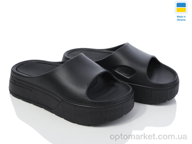 Купить Шльопанці жіночі 154 чорний Progress чорний, фото 1