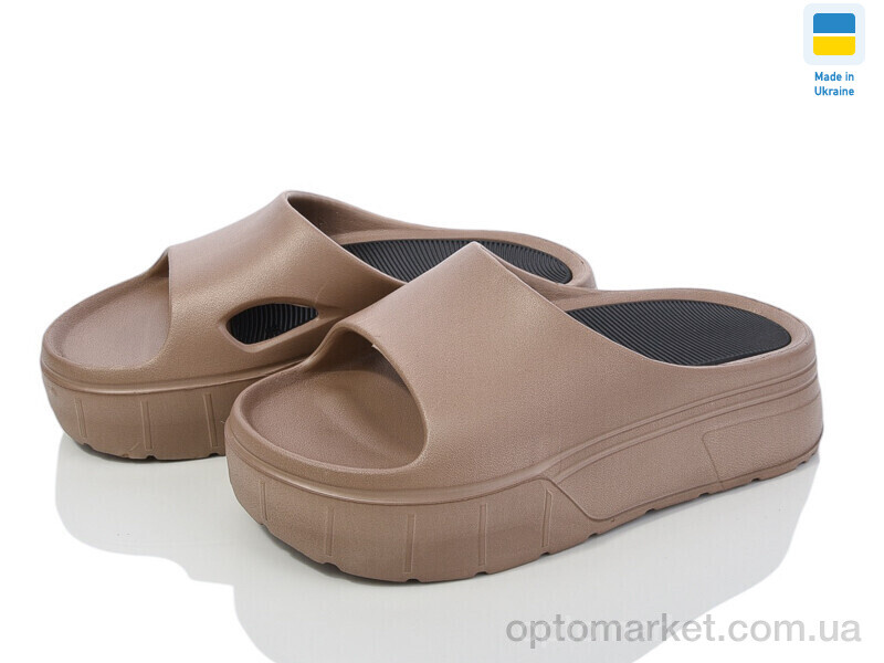 Купить Шльопанці жіночі 154 мокко Progress коричневий, фото 1