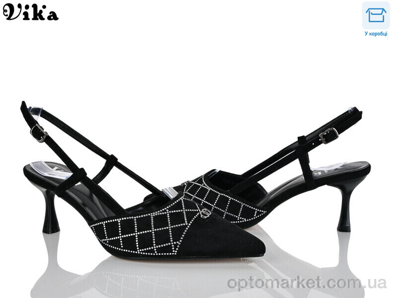 Купить Туфлі жіночі 155-1 Vika чорний, фото 1