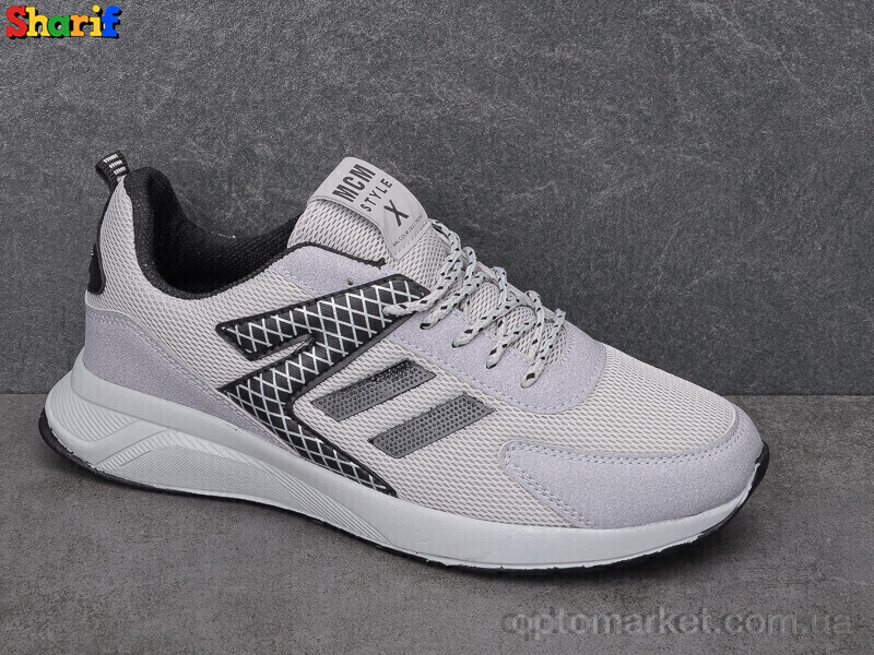 Купить Кросівки чоловічі 1595-2 Malcolm сірий, фото 2